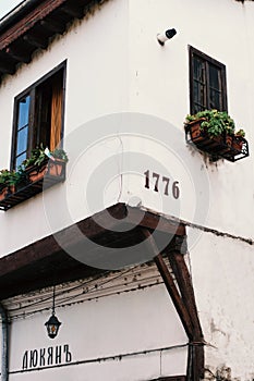 Old authentic Bilgarian house in Architectural-Ethnographic Complex.Bulgaria