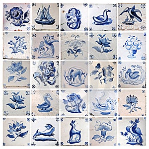 Old azulejos, collage