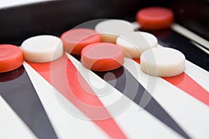 Old backgammon board