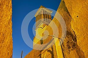The old badgir in Yazd photo