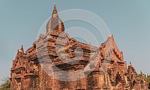 Old Bagan Brick Buddhist Temple Myanmar
