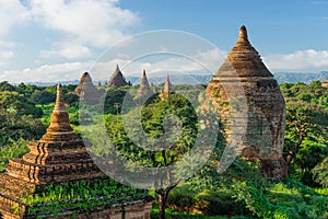 Old Bagan pagodas and temple, Mandalay, Myanmar