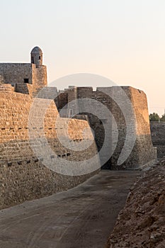 Old Bahrain Fort at Seef in late afternoon