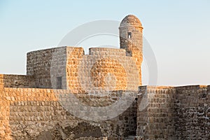 Old Bahrain Fort at Seef in late afternoon