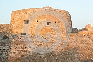 Old Bahrain Fort at Seef in late afternoon