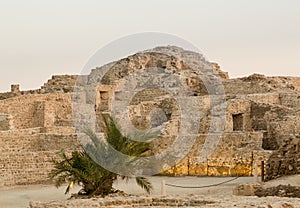 Old Bahrain Fort at Seef in late afternoon