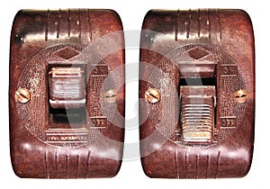 Old bakelite switch photo