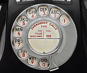 Old Bakelite Telephone Dial photo