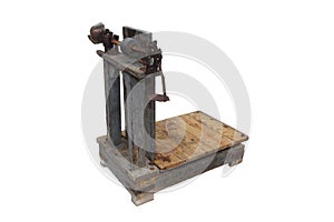 Old balance to weigh the grain