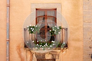 Old balcony in salemi