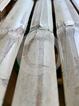 Old bamboo slats