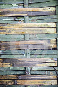 Old bamboo wall texture pattern background