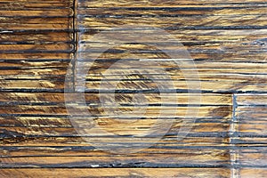 Old bamboo wall texture pattern background