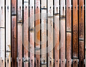 Old bammboo wall