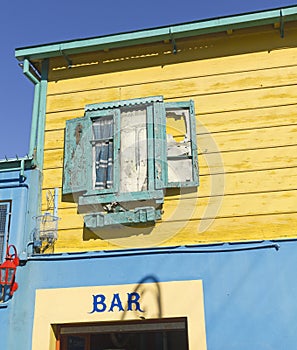 Old bar in La Boca. Buenos Aires, Argentina