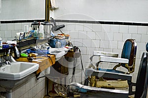 Barbershop in morroco africa chefchouen photo