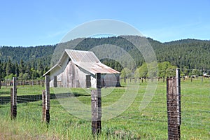 Old barn at a distance