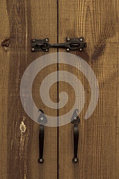 Old Barn Door with Latch