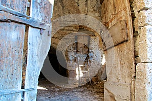 Old barn doors, Abruzzo, Italy