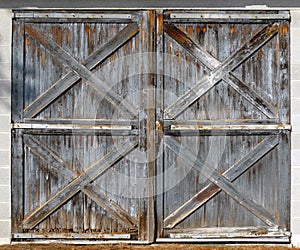 Old barn double doors