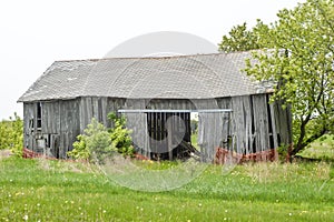 Old Barn Falling Apart in Wisconsin