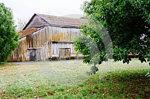 Old barn on farm