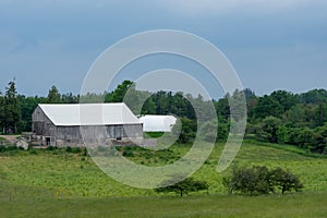 Old Barn, Farm Land Ontario Canada