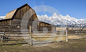 Old barn in Grand Teton National Park