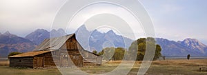 Old Barn with Grand Tetons in background