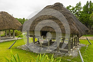 Old barn house of Okinawa Village at Ocean Expo Park in Okinawa