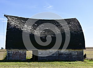 Old Barn Roof Collapsing