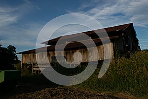 The old barn on the rural Avoyelles Parish farm