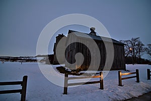 Old Barn on the farm stead at Dorothy Carnes County Park near Fort Atkinson Wisconsin