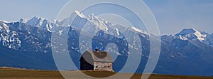 The Old Barn With The Snowy Mission Mountains