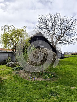 Old barn in the village