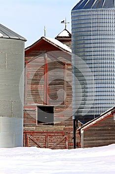 Old Barn in Winter