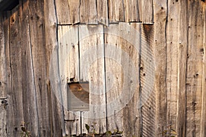 old barn wooden entrance