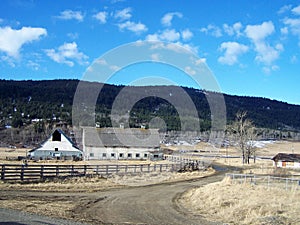 Old barns landscape