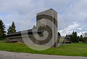 Old barracks called Vogelsang in the region Eifel