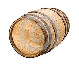 Old Barrel with a clipping path