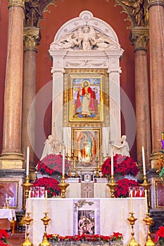 Old Basilica Guadalupe Altar Mexico City Mexico