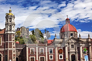 Viejo basílica santuario de México la ciudad México 