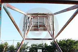 Old basketball hoop