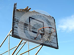 Old basketball hoop