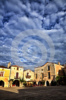 The old bastide of Monpazier, Dordogne, France photo