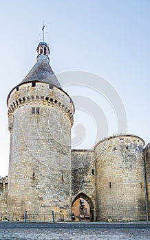 Old Bastion of fortress Libourne city - France