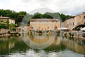 The Old Baths of St. Catherine in Bagno Vignoni, Tuscany, Italy