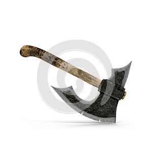 Old Battle axe on white