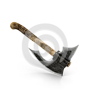 Old Battle axe on white