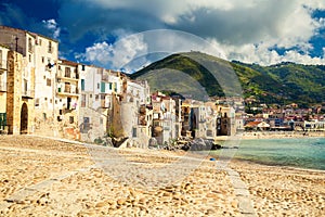 Old beach of Cefalu, Sicily